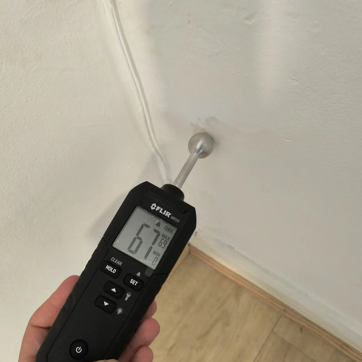 Mesure d’humidité pour diagnostic de fuite